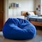 Flash Furniture Bean Bag Chair, Blue Back, 42 in W 42" L 19" H DG-BEAN-LARGE-SOLID-ROYBL-GG - alternate 2